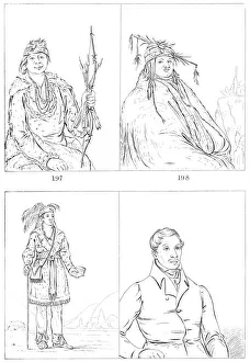Myers And Co Prints: Delawares and Mohicans, 1841. Artist: Myers and Co