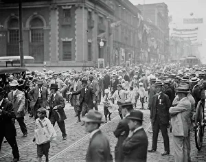 Democratic Party Prints: Delegations arriving in Baltimore, between c1910 and c1915. Creator: Bain News Service