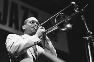 Trombonist Prints: Delfeayo Marsalis, North Sea Jazz Festival, Netherlands, 1993. Creator: Brian Foskett