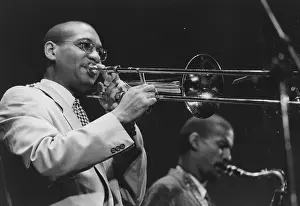 Trombonist Prints: Delfeayo Marsalis, North Sea Jazz Festival, 1993. Creator: Brian Foskett
