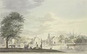 1750s Prints: Delft aan de Schie, 1752. Creator: Paulus van Liender