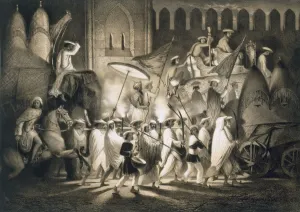 C19th Prints: Delhi: Cortege and Retinue of the Great Moghul
