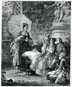 Parenthood Prints: The Delight Of Motherhood, (1885). Artist: Moreau