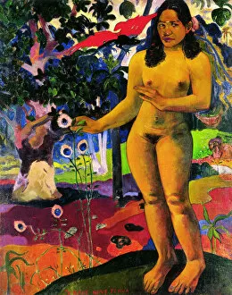 Cloisonism Collection: Delightful Land (Te Nave Nave Fenua), 1892. Creator: Gauguin, Paul Eugene Henri (1848-1903)