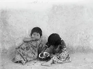 Melons Prints: The delights of childhood, c1900. Creator: Edward Sheriff Curtis