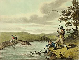Charles Turner Prints: Delights of Fishing, 1823. Creator: Charles Turner