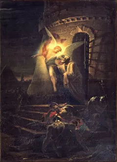 Images Dated 20th June 2013: The Deliverance of Saint Peter, 1806. Artist: Vitberg, Alexander Lavrentievich (1787-1855)