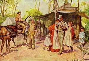 Mail Prints: Delivering Letters in the Australian Bush, 1911. Creator: Unknown