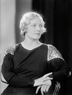 Marcel Wave Prints: Della M. Adcock, Portrait, 1933