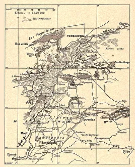 Lakes Prints: Delta central ou region lacustre du Niger; L'Ouest Africain, 1914. Creator: Unknown