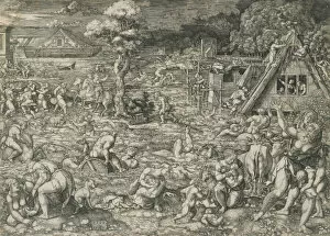 Dirck Collection: The Deluge, 1544. Creator: Dirck Vellert