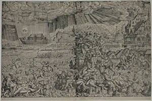 Olive Branch Prints: The Deluge, after 1548. Creator: Melchior Lorichs