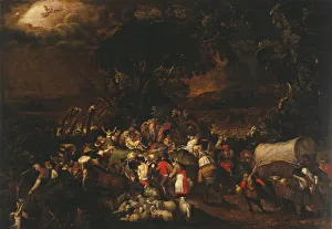 Ararat Gallery: The Deluge, 16th century. Artist: Anonymous