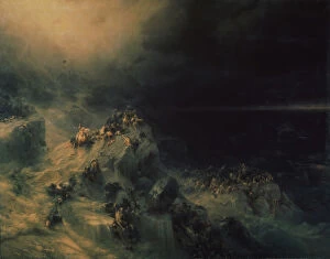 Noahs Ark Gallery: The Deluge, 1864. Artist: Aivazovsky, Ivan Konstantinovich (1817-1900)