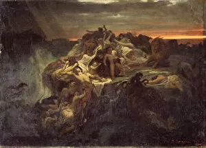 Ararat Gallery: The Deluge, 1869. Artist: Vereshchagin, Vasili Petrovich (1835-1909)