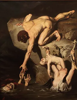 The Deluge. Artist: Court, Joseph-Desire (1797-1865)