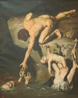 Ararat Gallery: The Deluge. Artist: Court, Joseph-Desire (1797-1865)