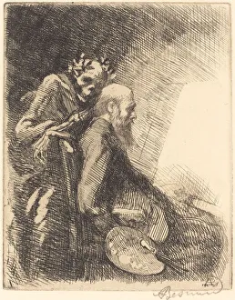 Besnard Albert Prints: Too Demanding (Exigeante), 1900. Creator: Paul Albert Besnard