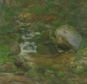 Bedrich Prints: Demanovka Creek, 1953. Creator: Bedrich Hoffstadter