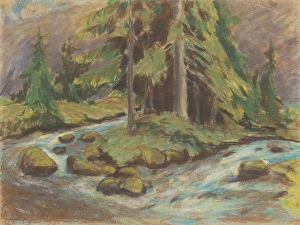Bend Prints: Demanovsky stream, 1925-1930. Creator: Zolo Palugyay