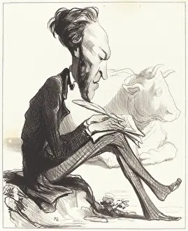 Quill Pen Prints: Demesmay, 1849. Creator: Honore Daumier
