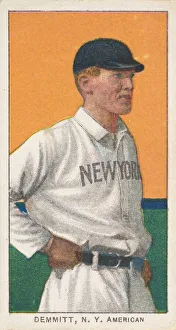 Baseball Player Gallery: Demmitt, New York, American League, from the White Border series (T206) for the America