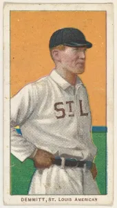 Demmitt, St. Louis, American League, from the White Border series (T206) for the Americ Demmitt, St. Louis, American League, from the White Border series (T206) for the Americ
