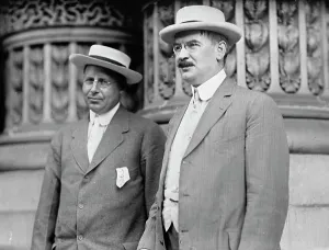 Democratic National Convention - Governor James Cox of Ohio; Rep. J.J. Fitzgerald of New York, 1912. Creator: Harris & Ewing. Democratic National Convention - Governor James Cox of Ohio; Rep. J.J. Fitzgerald of New York, 1912