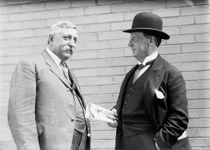 Democratic National Convention - Rep. Lloyd of Missouri, And Senator Newlands of Nevada, 1912. Creator: Harris & Ewing. Democratic National Convention - Rep. Lloyd of Missouri, And Senator Newlands of Nevada, 1912. Creator: Harris & Ewing