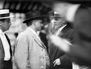 Democratic National Convention - W. Davis of State Department; Sen. Gore of Oklahoma... 1912. Creator: Harris & Ewing. Democratic National Convention - W. Davis of State Department; Sen. Gore of Oklahoma... 1912. Creator: Harris & Ewing