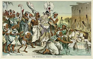Keppler Joseph Prints: The Democrats Finding Their Moses, from Puck, n.d. Creator: Joseph Keppler