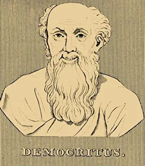 Democritus, (c460-370 BC), 1830. Creator: Unknown Democritus, (c460-370 BC), 1830. Creator: Unknown