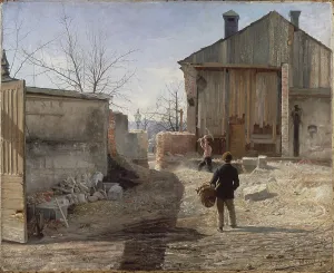 Hatchet Prints: Demolishing the Old Orphanage, Stockholm, 1886. Creator: Anshelm Schultzberg