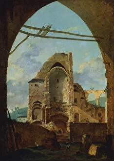 The Demolition of the Abbey of Montmartre, c1740-1800. Artist: Louis Gabriel Moreau