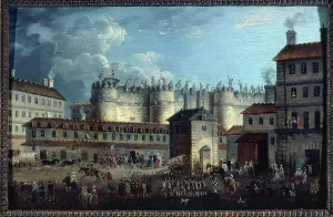 Demachy Pierre Antoine Prints: Demolition of the Bastille, July 17, 1789. Creator: Pierre-Antoine Demachy