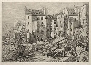 Demolition of Old Houses in Paris, 1862. Creator: Maxime Lalanne (French, 1827-1886)