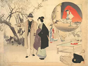 Fur Coat Gallery: The Demon Gold (Konjiki yasha), ca. 1903. Creator: Mizuno Toshikata