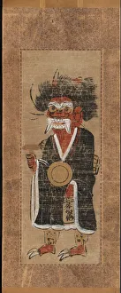 Demon Intoning the Name of the Buddha (Oni no nenbutsu), 1700s. Creator: Unknown