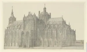 Den Bosch Cathedral, 1600-1699. Creator: Anthonie Beerstraten