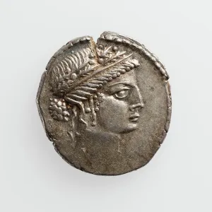 Wreath Prints: Denarius, 1st century B.C. Creator: Unknown