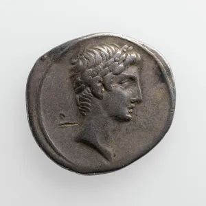 Octavian Prints: Denarius, about 30 B.C. Creator: Unknown
