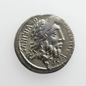 Numismatology Prints: Denarius with C. Memmius C. F. 56 B.C. Creator: Unknown