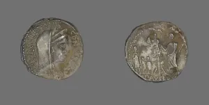 Denarius (Coin) Depicting Concordia, about 62 BCE. Creator: Unknown