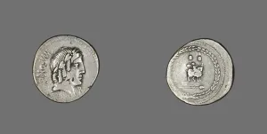 Denarius (Coin) Depicting the God Apollo, 85 BCE. Creator: Unknown