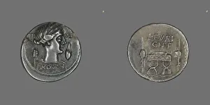 Ceres Prints: Denarius (Coin) Depicting the Goddess Ceres, about 63 BCE. Creator: Unknown