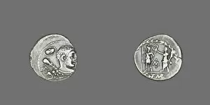 Denarius (Coin) Depicting the Hero Hercules, 100 BCE. Creator: Unknown