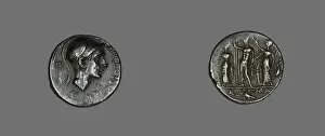 Consul Gallery: Denarius (Coin) Depicting Scipio Africanus, 112-111 BCE. Creator: Unknown