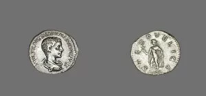 Denarius (Coin) Portraying Diadumenian, 217 (April/December). Creator: Unknown