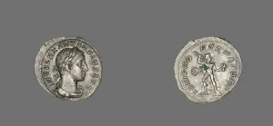 Denarius (Coin) Portraying Emperor Alexander Pius, 231-235. Creator: Unknown Denarius (Coin) Portraying Emperor Alexander Pius, 231-235. Creator: Unknown