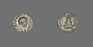 Denarius (Coin) Portraying Emperor Antoninus Pius, 176-180, struck by Marcus Aurelius
